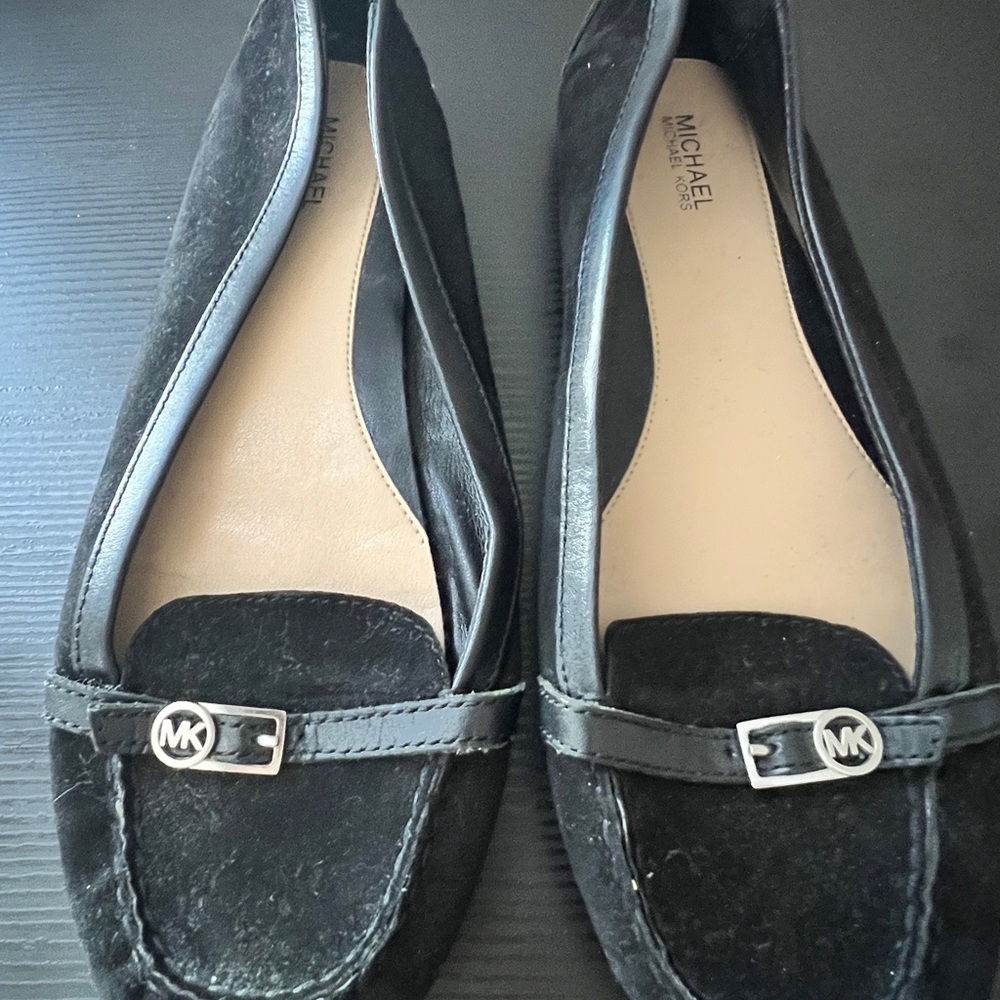 Michael Kors Black Leather Loafers
